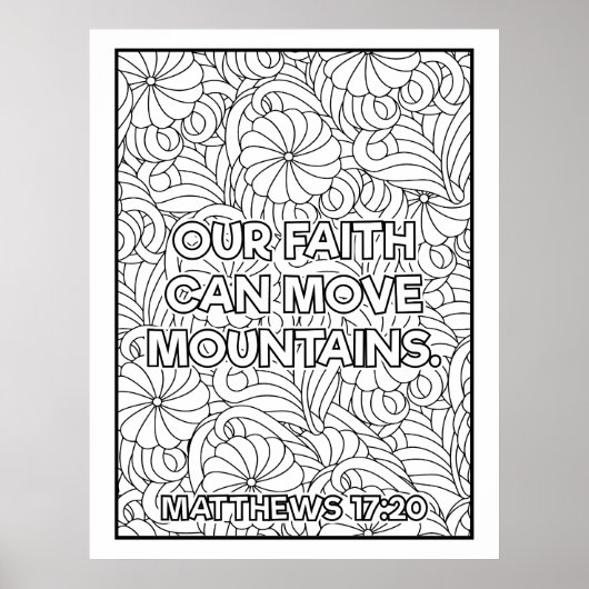 Schrift kleur me poster (Voorkant)