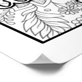 Schrift kleur me  poster (Hoek)