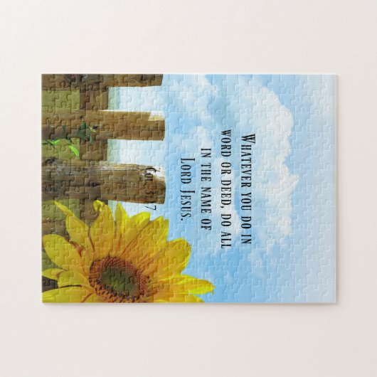 Schrift, Kolossenzen 3:17 Legpuzzel (Horizontaal)