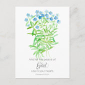 Schrift Kolossenzen Gebed Kaart Blauwe Wildbloemen (Voorkant)