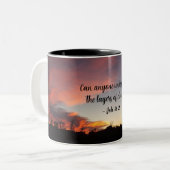 Schrift maken tweekleurige koffiemok (Voorkant links)