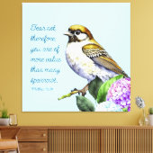 Schrift Mattheüs 10:31 Canvas Afdruk (Insitu (Woonkamer))