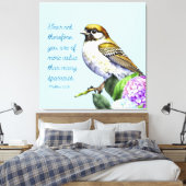 Schrift Mattheüs 10:31 Canvas Afdruk (Insitu (Slaapkamer))