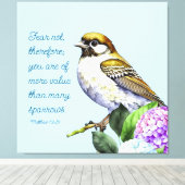 Schrift Mattheüs 10:31 Canvas Afdruk (Insitu (Houten vloer))