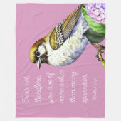 Schrift Mattheüs 10:31 Fleece Deken (Voorkant)