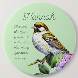 Schrift Mattheüs 10:31 Ronde Button 6,0 Cm