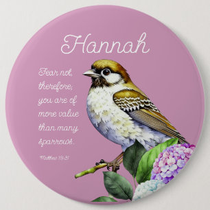 Schrift Mattheüs 10:31 Ronde Button 6,0 Cm