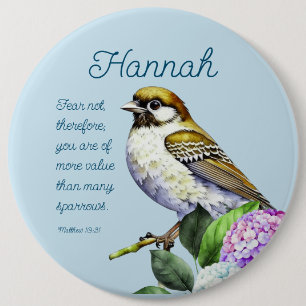 Schrift Mattheüs 10:31 Ronde Button 6,0 Cm