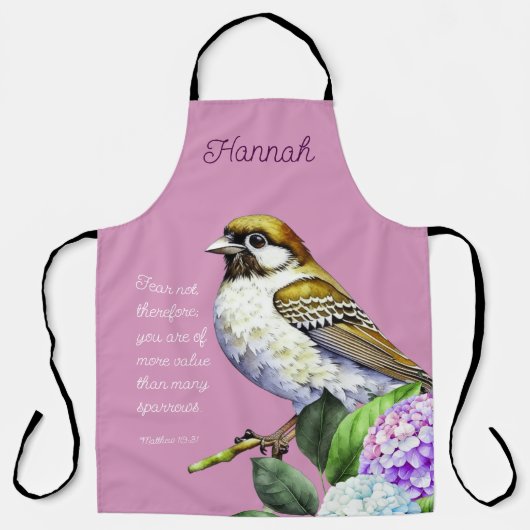 Schrift Mattheüs 10:31 Schort (Voorkant)