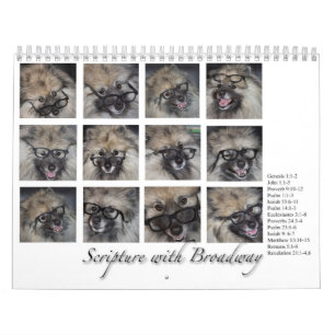 Schrift met Broadway, kalender 2016