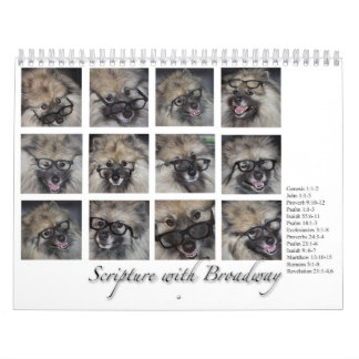 Schrift met Broadway, kalender 2016