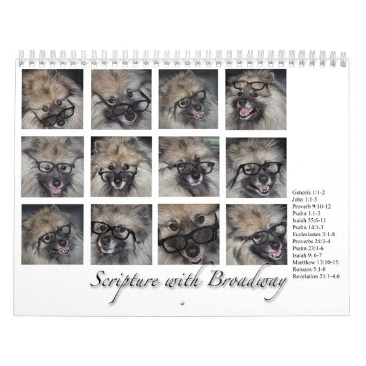 Schrift met Broadway, kalender 2016 (Hoes)