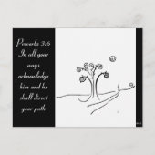 Schrift met origineel ontwerp afbeelding briefkaart (Voorkant)