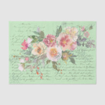 schrift met roze en witte rozen