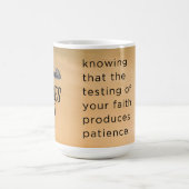 Schrift Mok James 1:3 (Center)