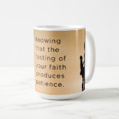 Schrift Mok James 1:3 (Voorkant rechts)