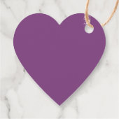 Schrift Paarse Plum bruiloft gunst Labels (Achterkant)