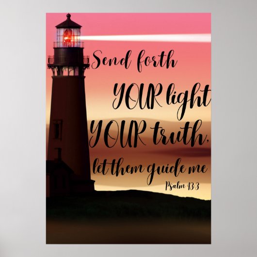 Schrift Poster Psalm 13:3 (Voorkant)
