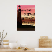 Schrift Poster Psalm 13:3 (Keuken)