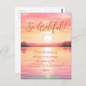 Schrift Psalm 113:3 Briefkaart (Voorkant / Achterkant)