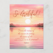 Schrift Psalm 113:3 Briefkaart (Voorkant)