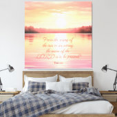 Schrift Psalm 113:3 Canvas Afdruk (Insitu (Slaapkamer))