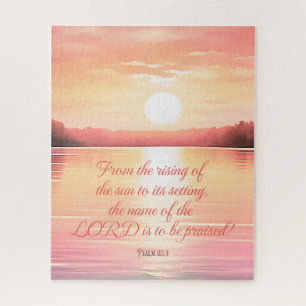 Schrift Psalm 113:3 Legpuzzel