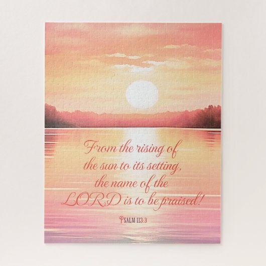 Schrift Psalm 113:3 Legpuzzel (Verticaal)