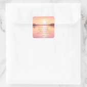 Schrift Psalm 113:3 Vierkante Sticker (Tas)