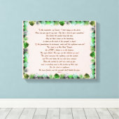 Schrift, psalm 11, Bijbelversie, Canvas Afdruk (Insitu (Houten vloer))