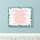 Schrift, psalm 11, Bijbelversie, Canvas Afdruk (Insitu (Houten vloer))