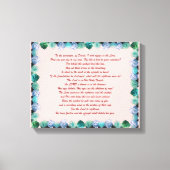 Schrift, psalm 11, Bijbelversie, Canvas Afdruk (Voorkant)