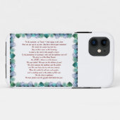 Schrift, psalm 11, Bijbelversie, Case-Mate iPhone Case (Achterkant (horizontaal))