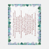Schrift, psalm 11, Bijbelversie, Fleece Deken (Voorkant)
