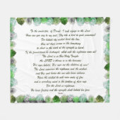 Schrift, psalm 11, Bijbelversie, Fleece Deken (Voorkant (Horizontaal))
