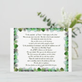 Schrift, psalm 11, Bijbelversie, Kaart (Staand voorkant)