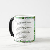 Schrift, psalm 11, Bijbelversie, Magische Mok (Voorkant links)