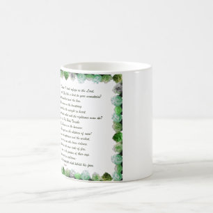 Schrift, psalm 11, Bijbelversie, Magische Mok