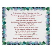 Schrift, psalm 11, Bijbelversie, Perfect Poster (Voorkant)