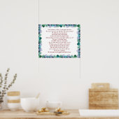 Schrift, psalm 11, Bijbelversie, Poster (Keuken)