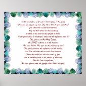 Schrift, psalm 11, Bijbelversie, Poster (Voorkant)