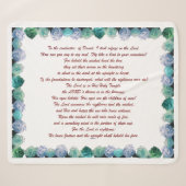 Schrift, psalm 11, Bijbelversie, Sherpa Deken (Voorkant (horizontaal))