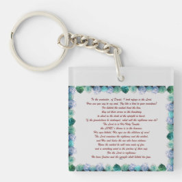 Schrift, psalm 11, Bijbelversie, Sleutelhanger