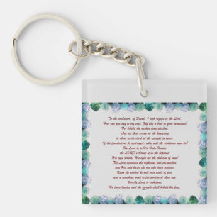 Schrift, psalm 11, Bijbelversie, Sleutelhanger
