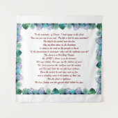 Schrift, psalm 11, Bijbelversie, Wandkleed (Voorkant)