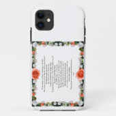 Schrift, psalm 11, botanisch Case-Mate iPhone case (Achterkant)