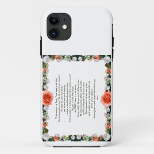 Schrift, psalm 11, botanisch Case-Mate iPhone case