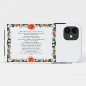 Schrift, psalm 11, botanisch Case-Mate iPhone case (Achterkant (horizontaal))
