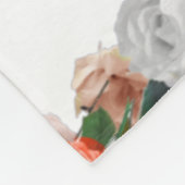 Schrift, psalm 11, botanisch fleece deken (Hoek)