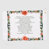 Schrift, psalm 11, botanisch golfhanddoek (Horizontaal)